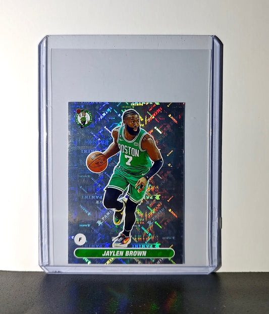 Jaylen Brown 2023-24 Panini NBA #115 Foil Sticker Card Boston Celtics