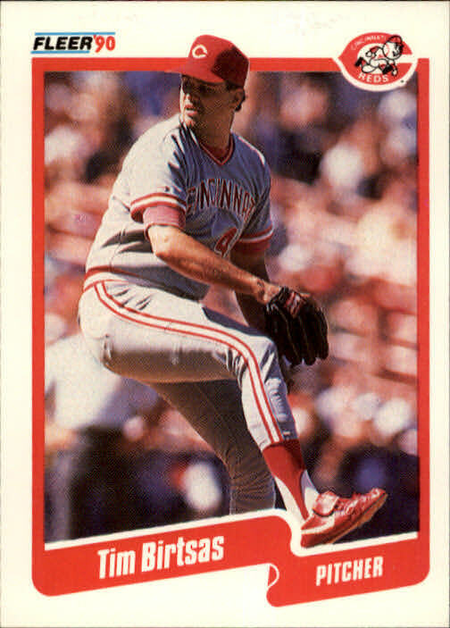 1990 Tim Birtsas Fleer Baseball Card #414