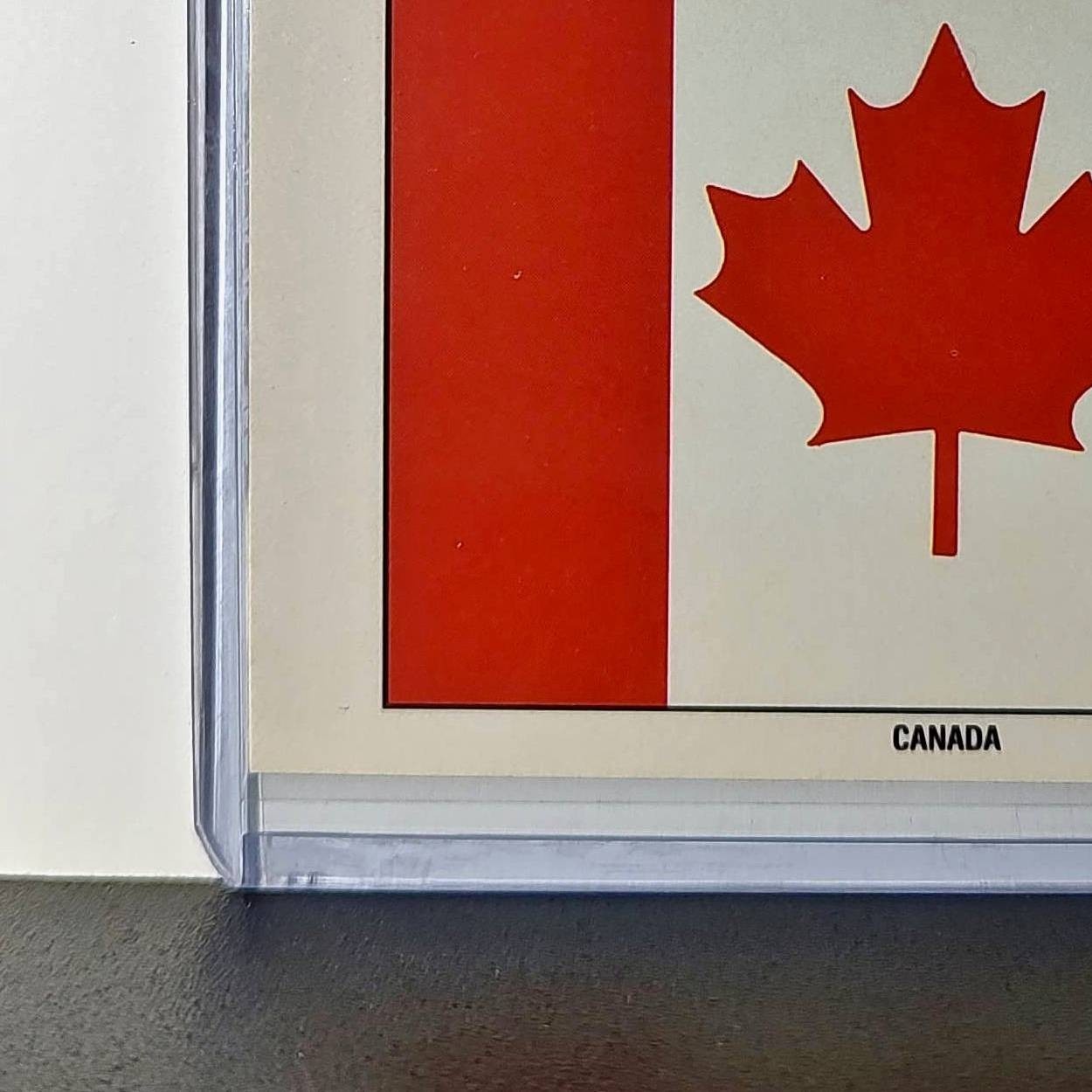 Canada Flag 1991 Topps Desert Storm #25 Sticker Card
