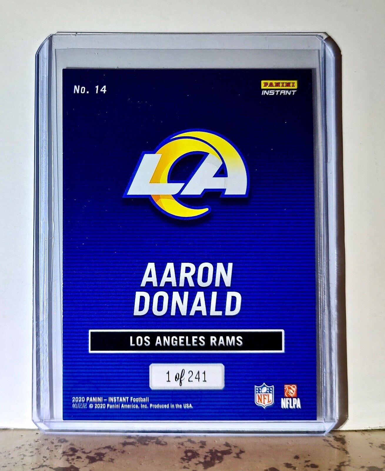 Aaron Donald 2020 Panini All-Pro NFL #14 Football Card 1/241 Los Angeles Rams