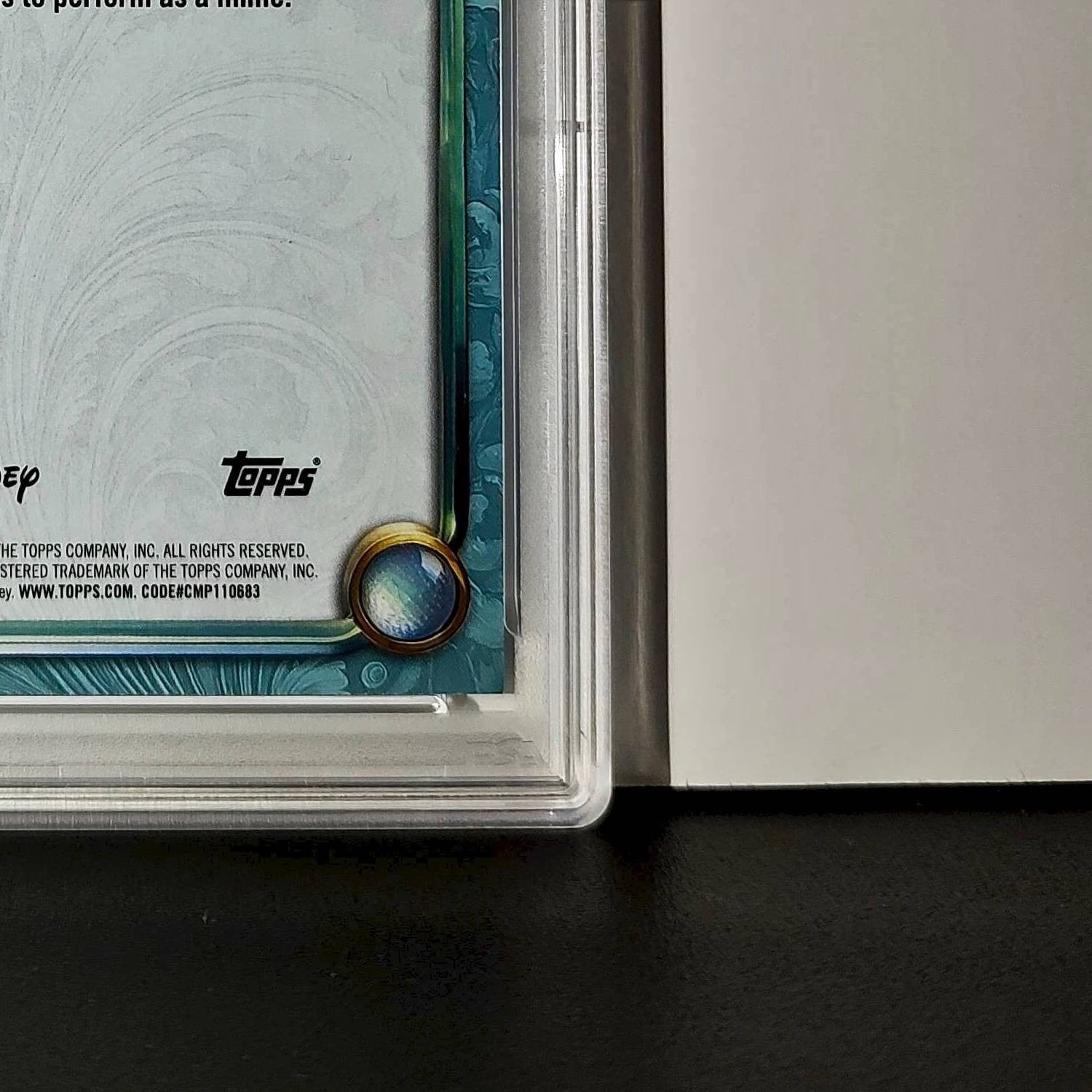 Ulf 2025 Topps Disney Wonder #145 Diamond Card Tangled PSA 9