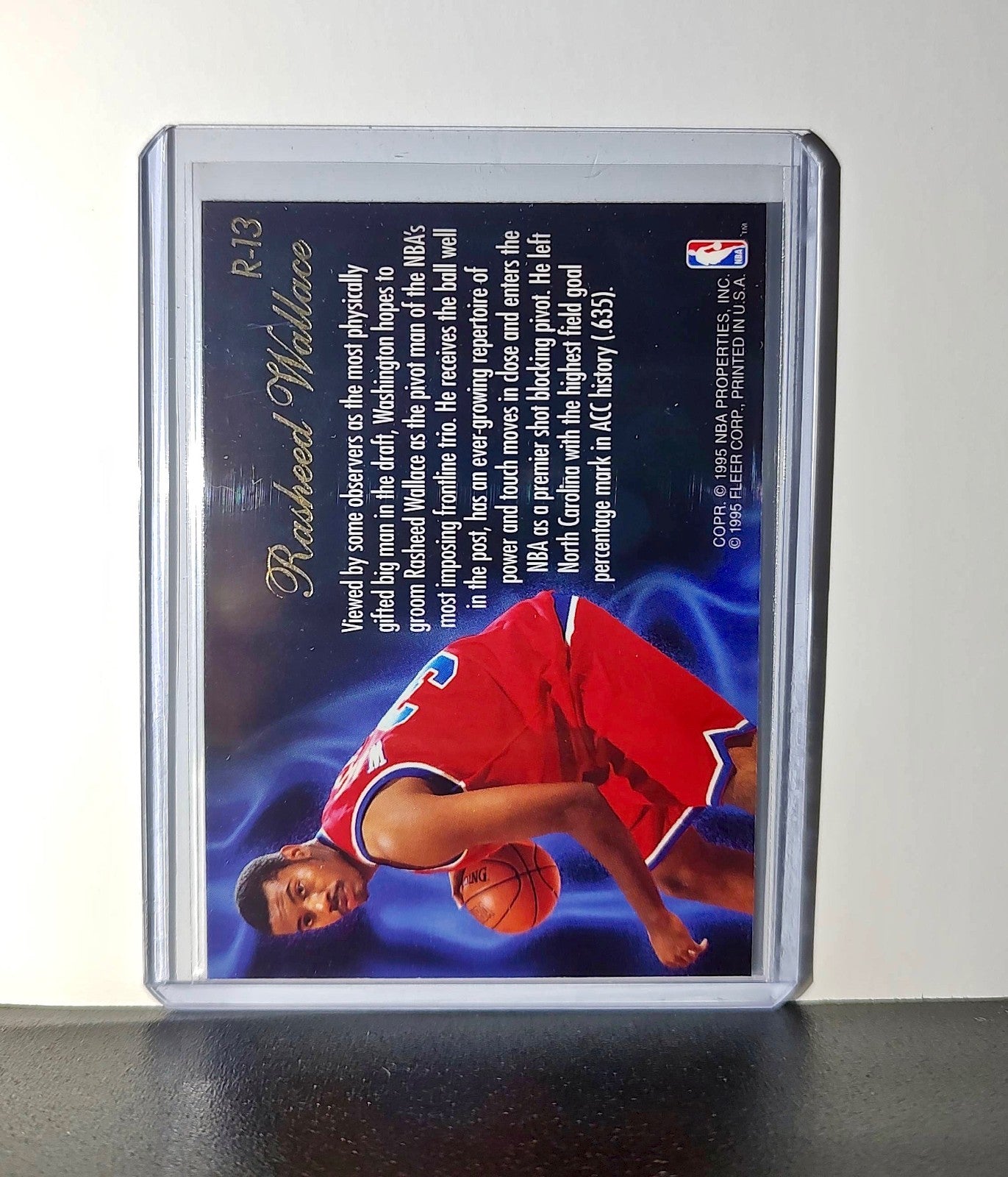 Rasheed Wallace Rookie 1995-96 Flair NBA #R-13 Class of '95