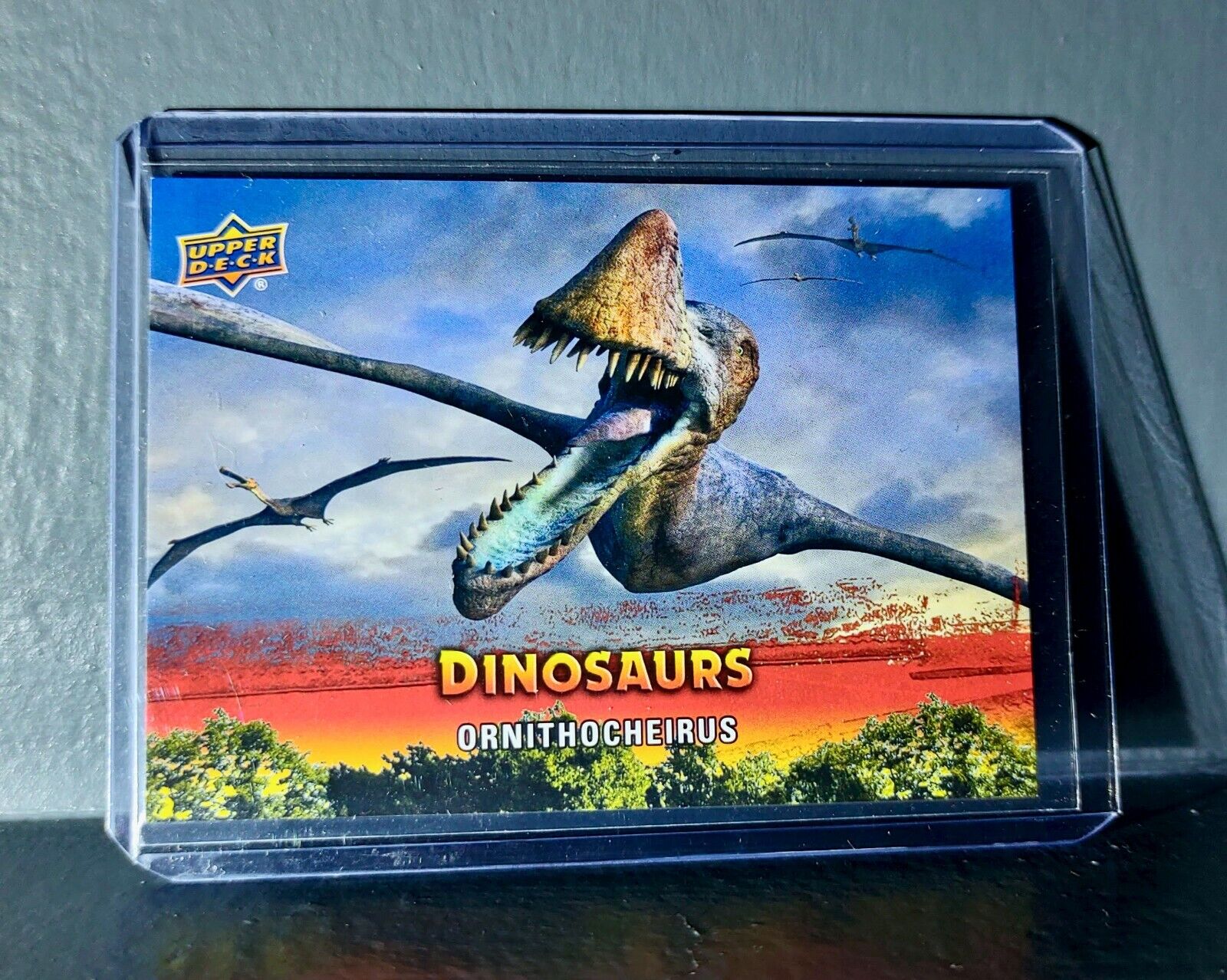 2015 Upper Deck Dinosaurs Ornithocheirus Extinction Red Parallel #36 Card