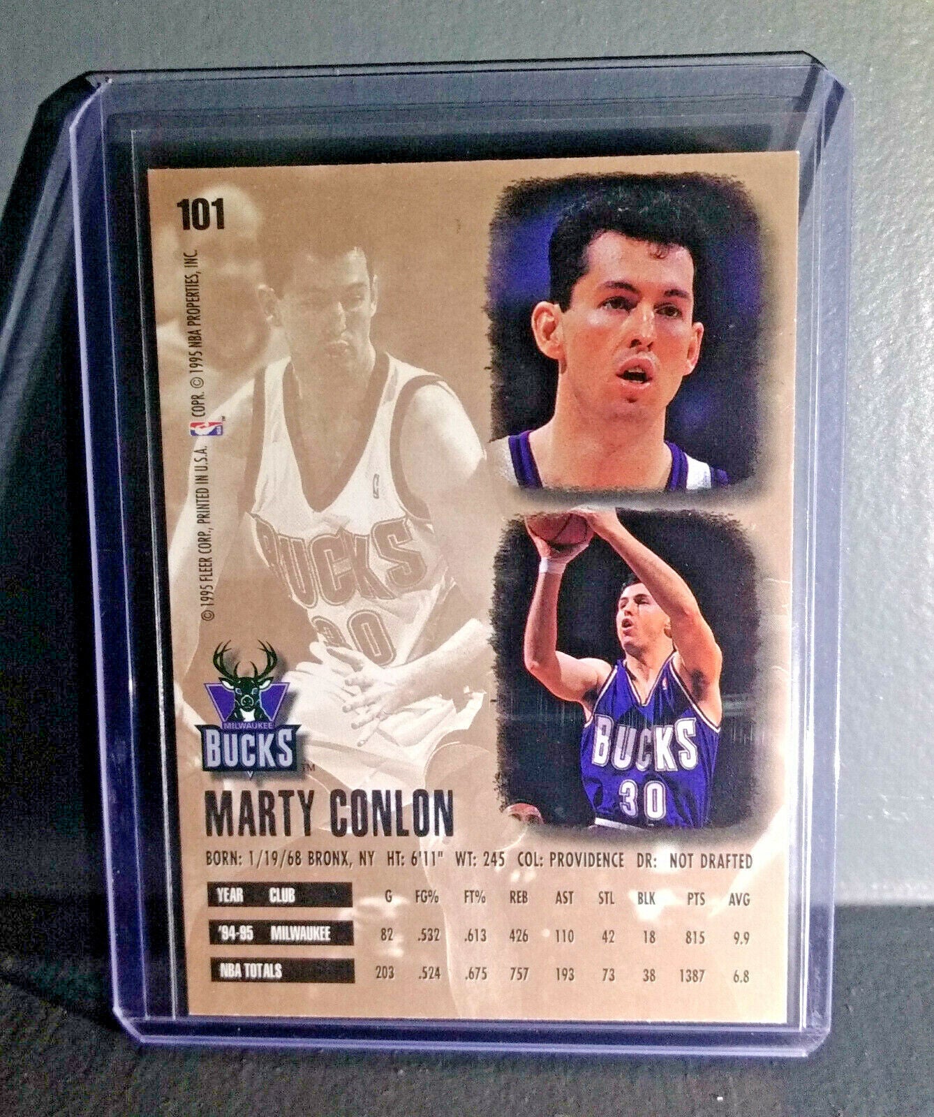 1995-96 Marty Conlon Fleer Ultra #101 Basketball Card