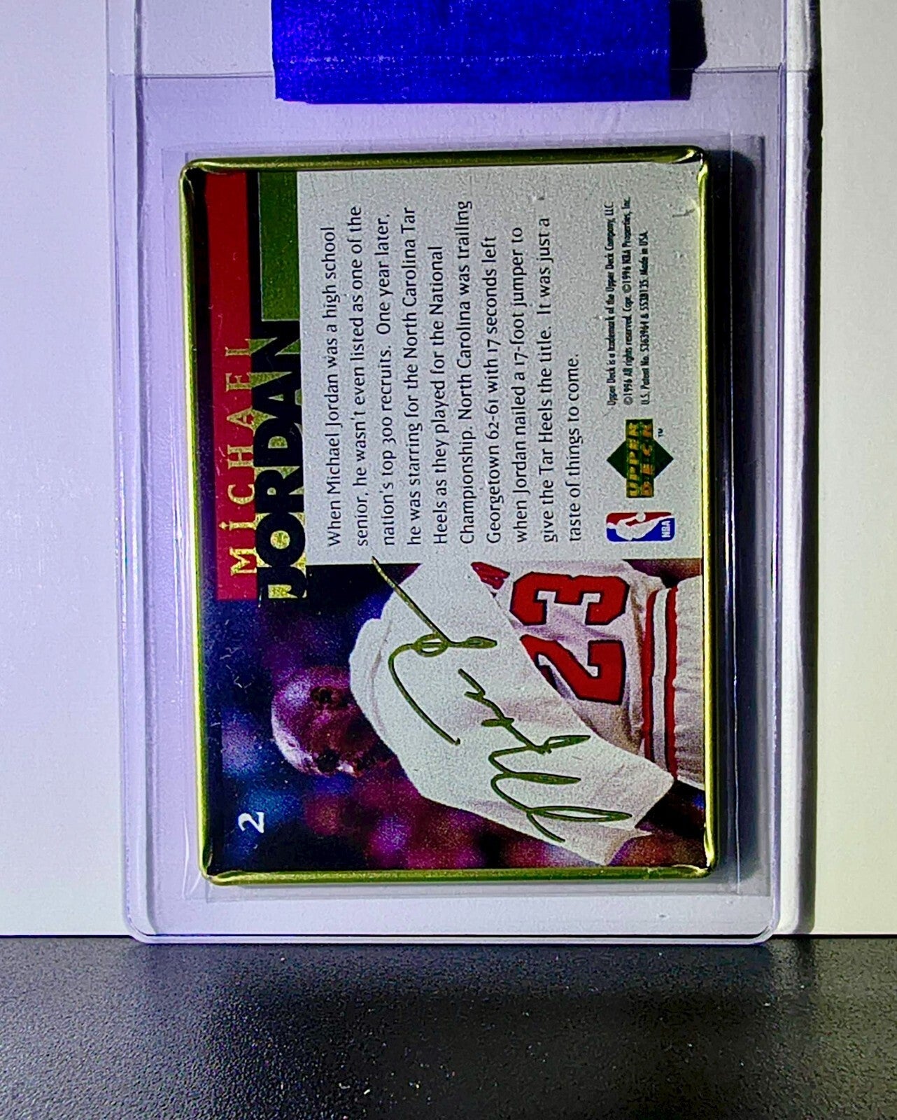 Michael Jordan 1996 Upper Deck All Metal Tin Set #2 Basketball Card Bulls