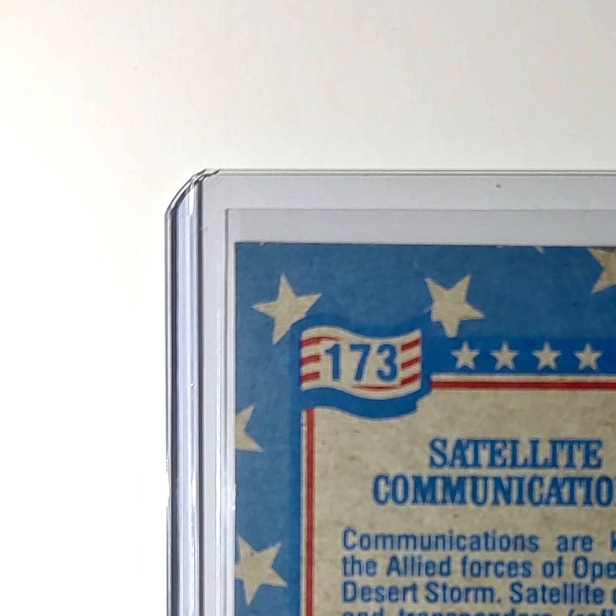Satellite Communications 1991 Topps Desert Storm #173 Card