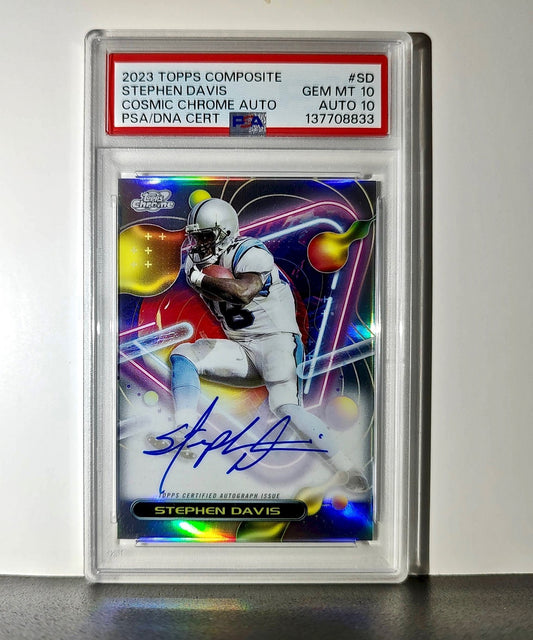 Stephen Davis 2023 Topps Chrome Cosmic #CCA-SD Refractor PSA 10 Auto 10