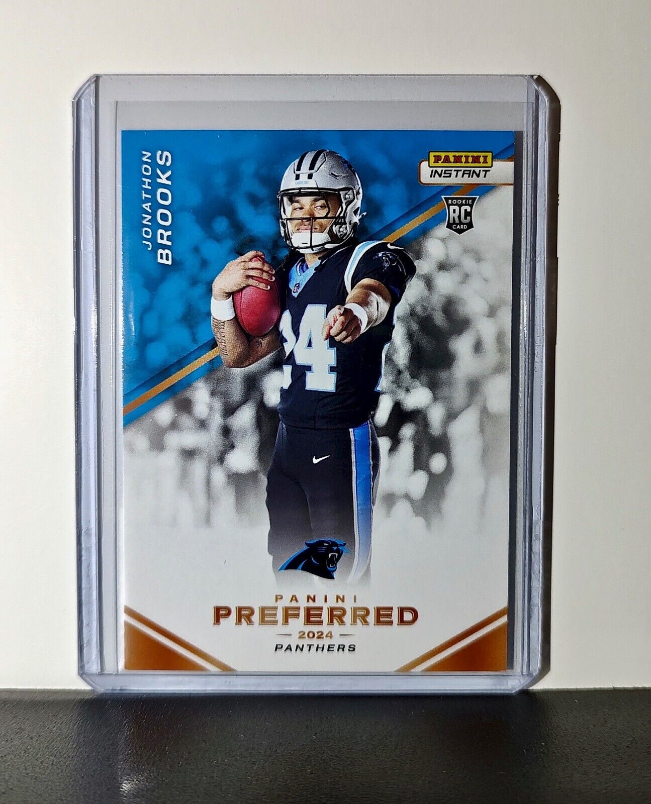 Jonathon Brooks 2024 Panini Preferred NFL #15 Rookie Card Panthers 1/335
