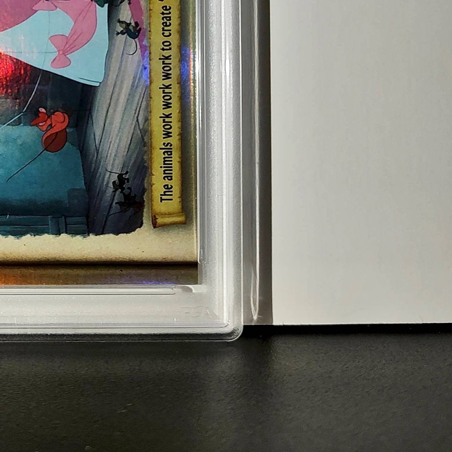 The animals work to create "Cinderelly's" dress 2025 Topps Disney #C75-10 PSA 9
