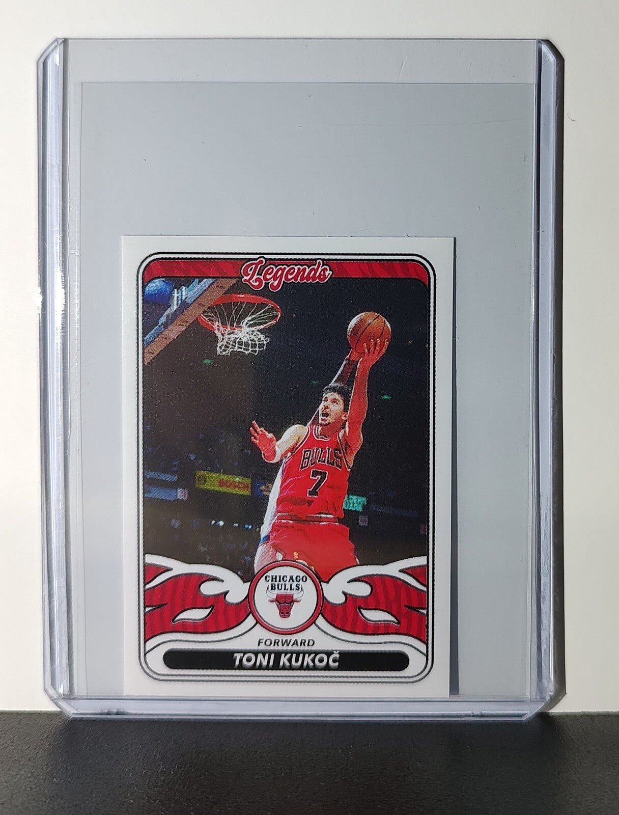 Toni Kukoc Legends 2024-25 Panini NBA #493 Sticker Card Chicago Bulls