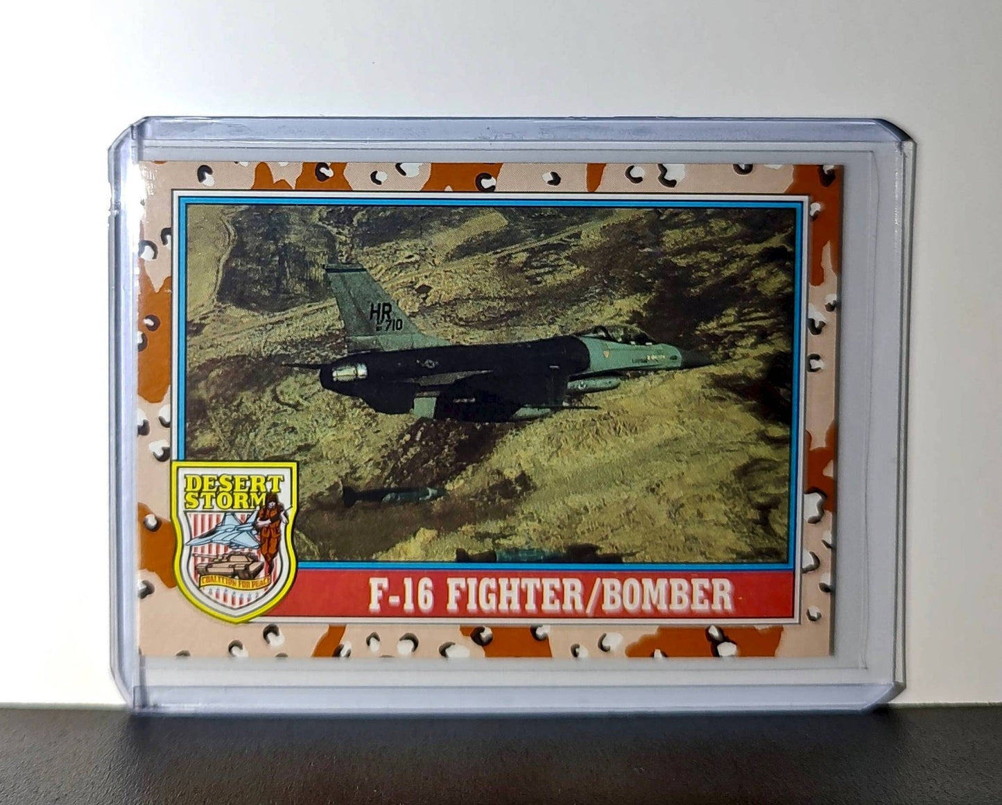 F-16 Fighter/Bomber 1991 Topps Desert Storm #108 Card
