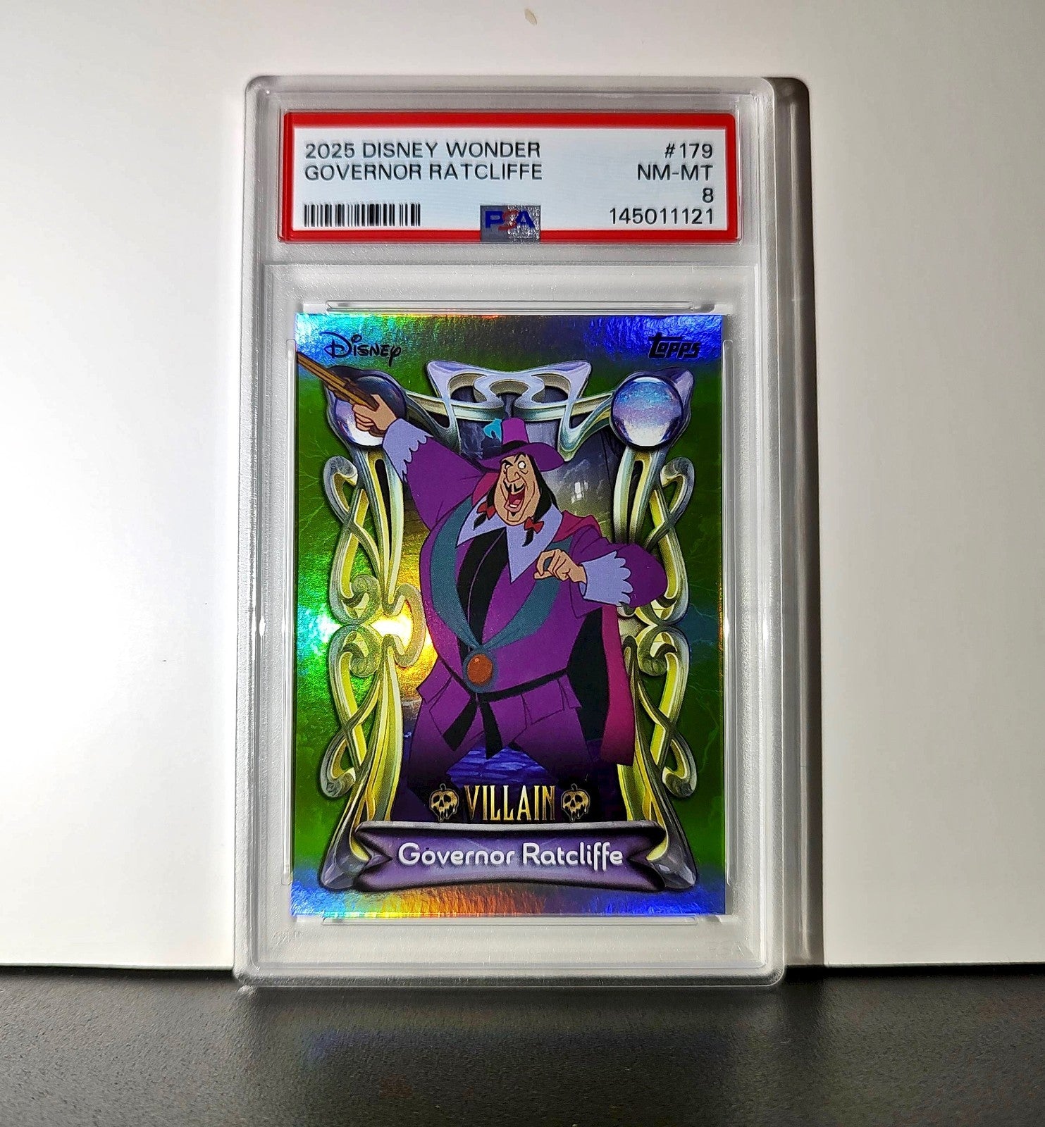Governor Ratcliffe 2025 Topps Disney #179 Card Pocahontas PSA 8 NM-MT