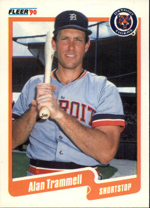 1990 Alan Trammell Fleer Baseball Card #617