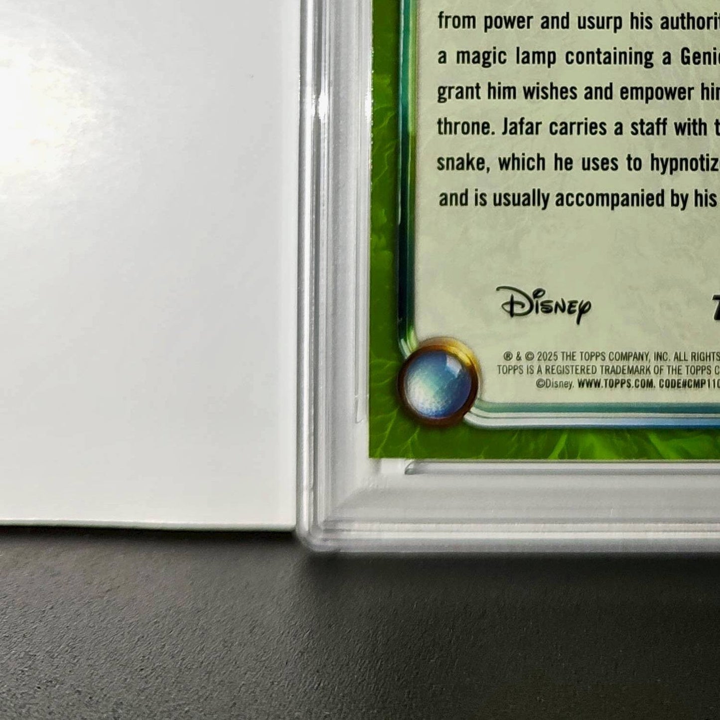 Jafar 2025 Topps Disney Wonder #178 Card Aladdin PSA 9 MT