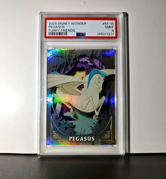 Pegasus 2025 Topps Disney #FF-15 Furry Friends Card Hercules PSA 9 Mint