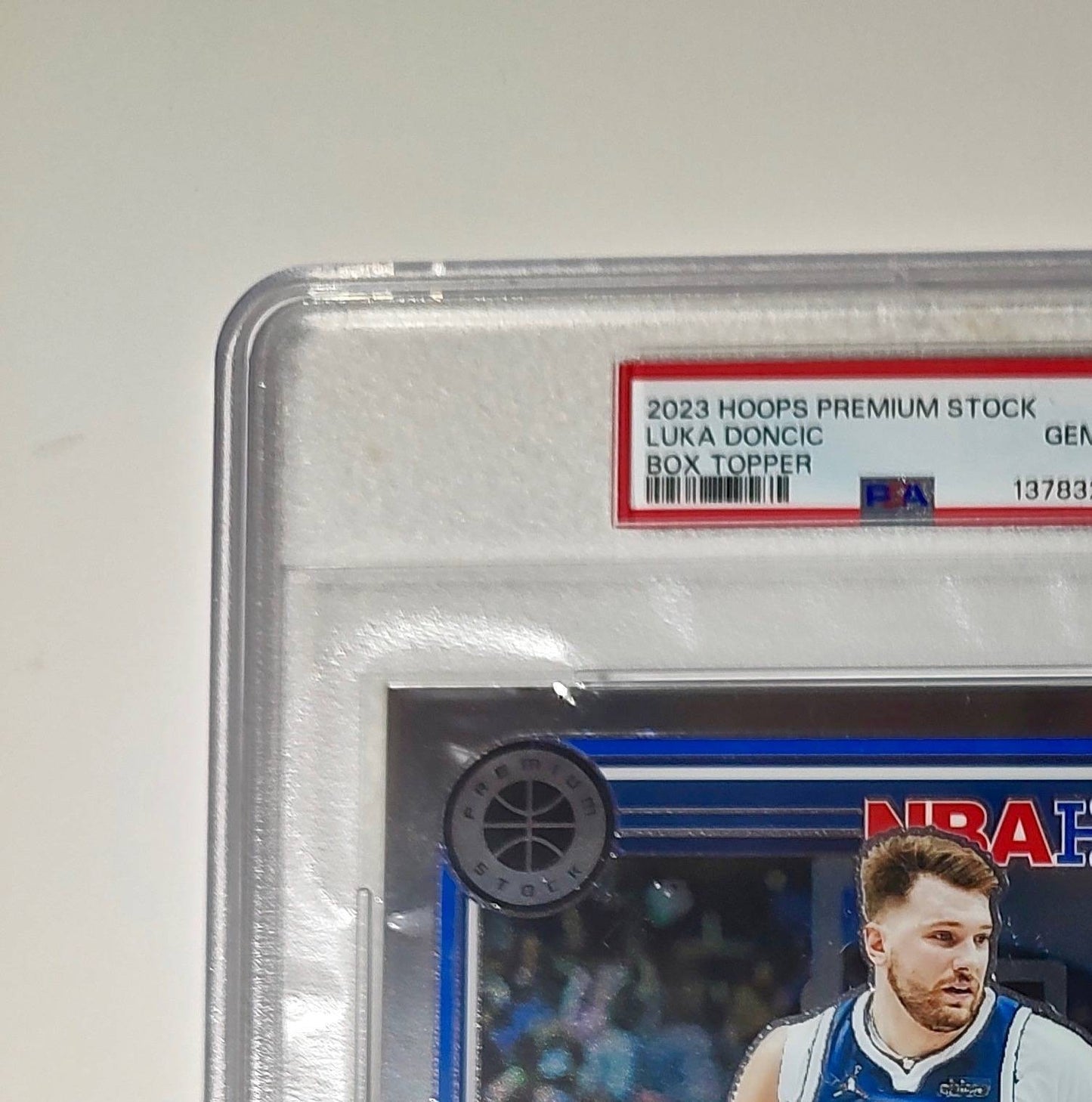Luka Doncic 2023 Panini Premium Stock NBA Hoops #17 Jumbo PSA 10 Gem Mint