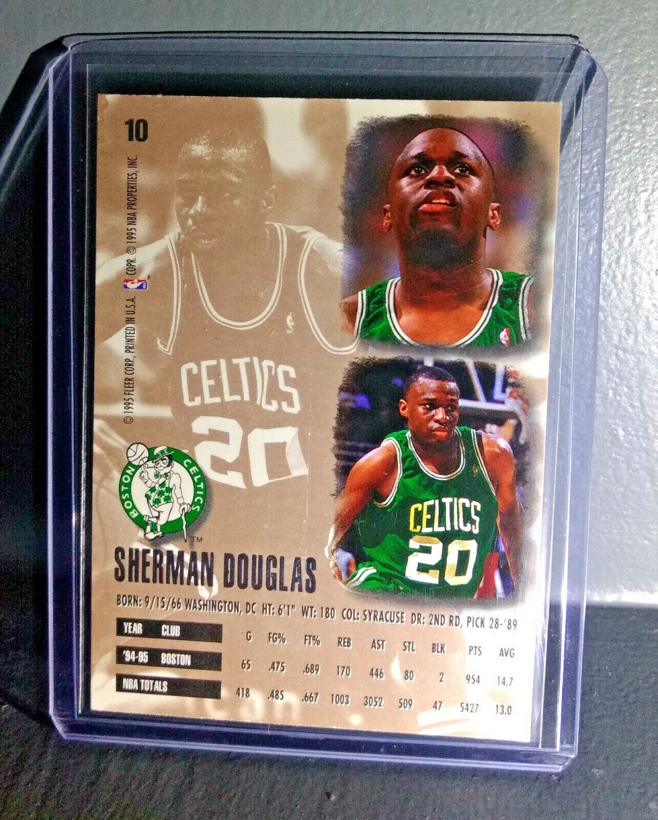 1995-96 Sherman Douglas Fleer Ultra #10 Basketball Card