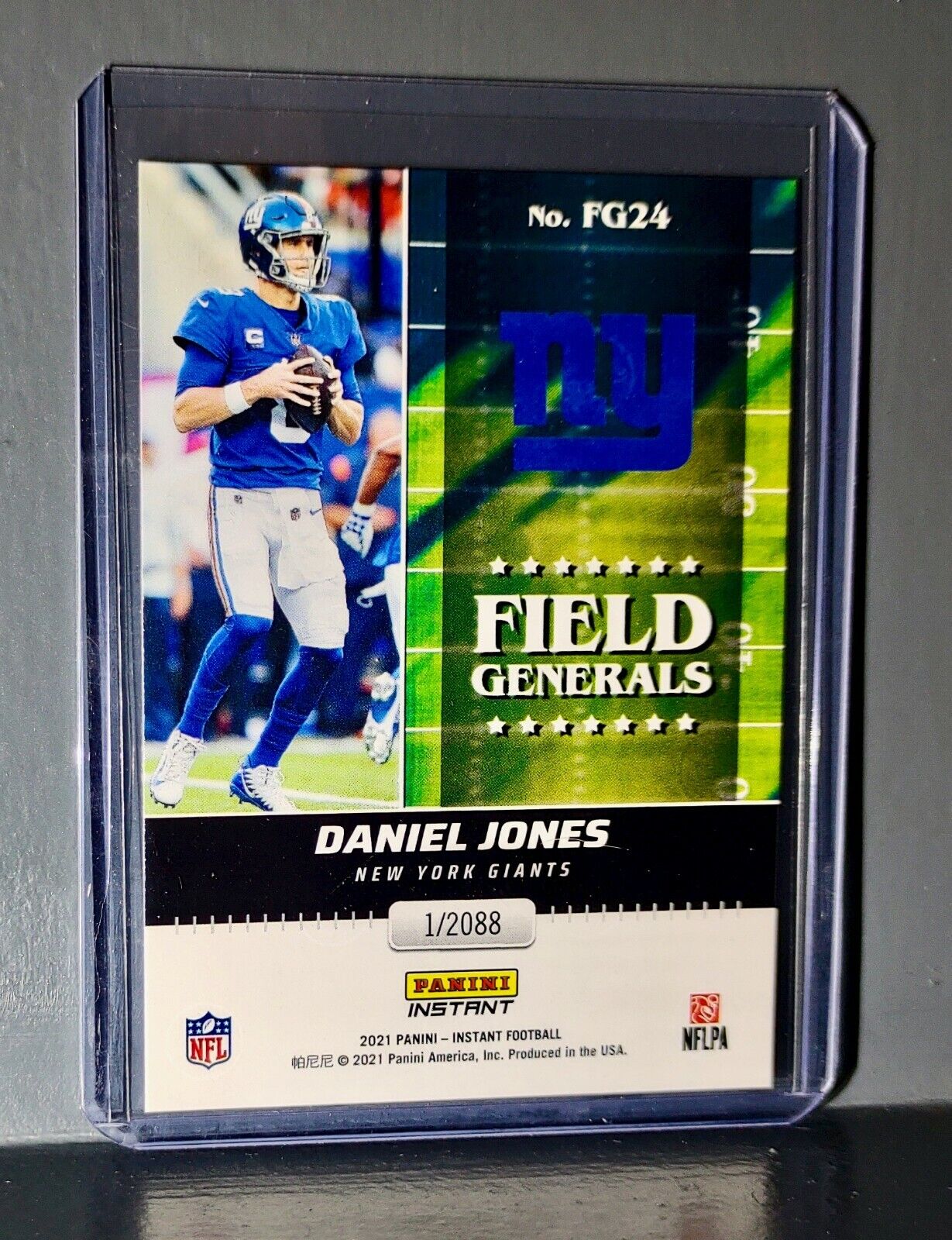 Daniel Jones 2021 Panini NFL Instant Field Generals #24 Rookie Card 1 of 2088