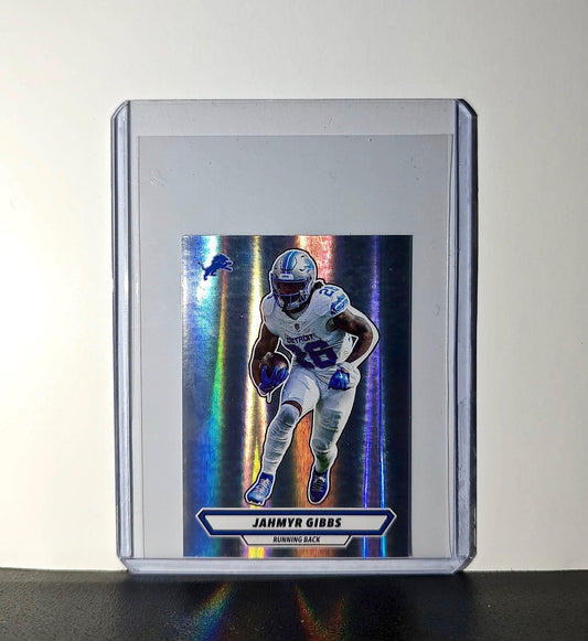 Jahmyr Gibbs 2025 Panini NFL #379 Foil Sticker Detroit Lions