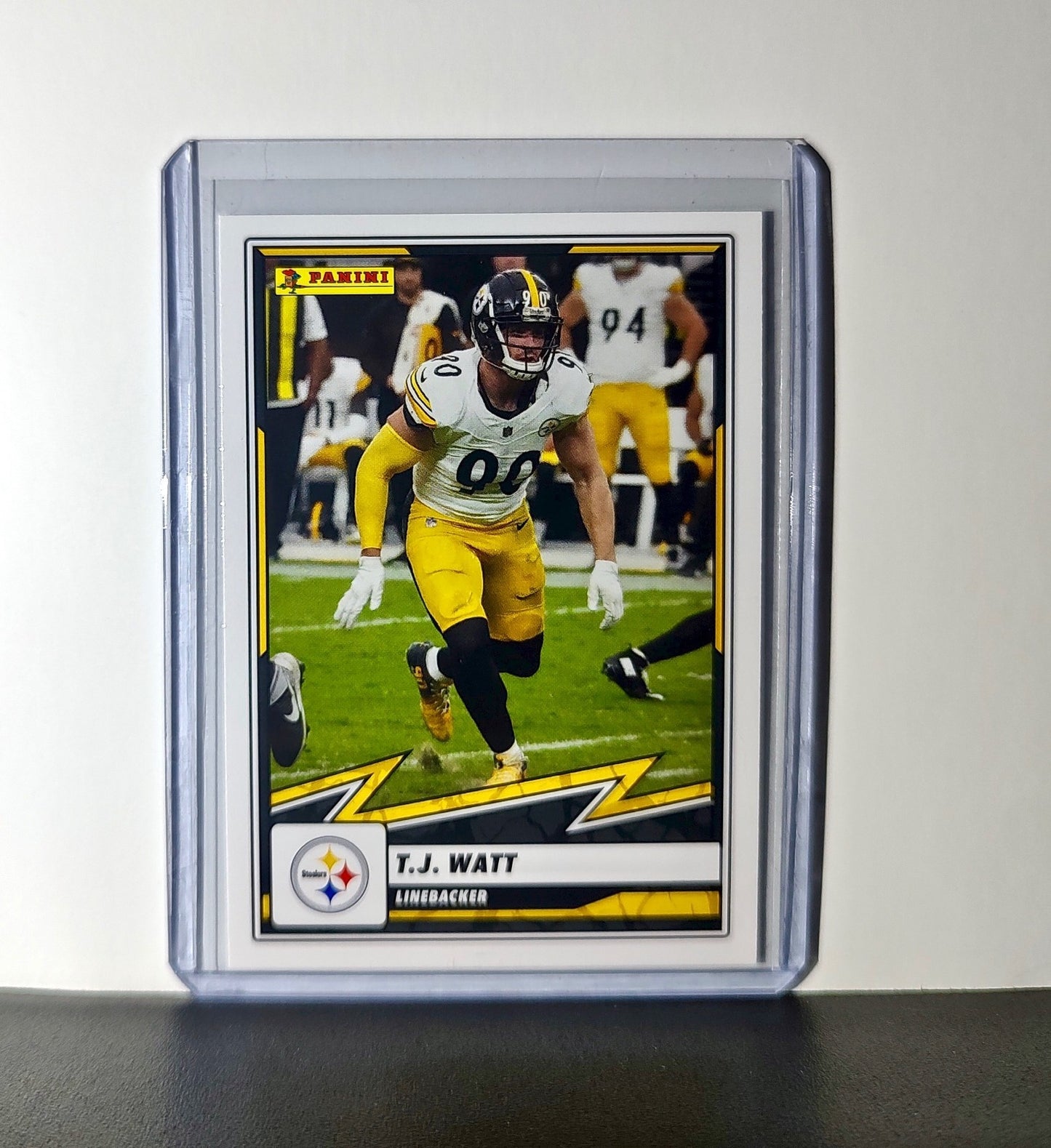 T.J. Watt 2025 Panini NFL #53 Sticker Card Pittsburgh Steelers
