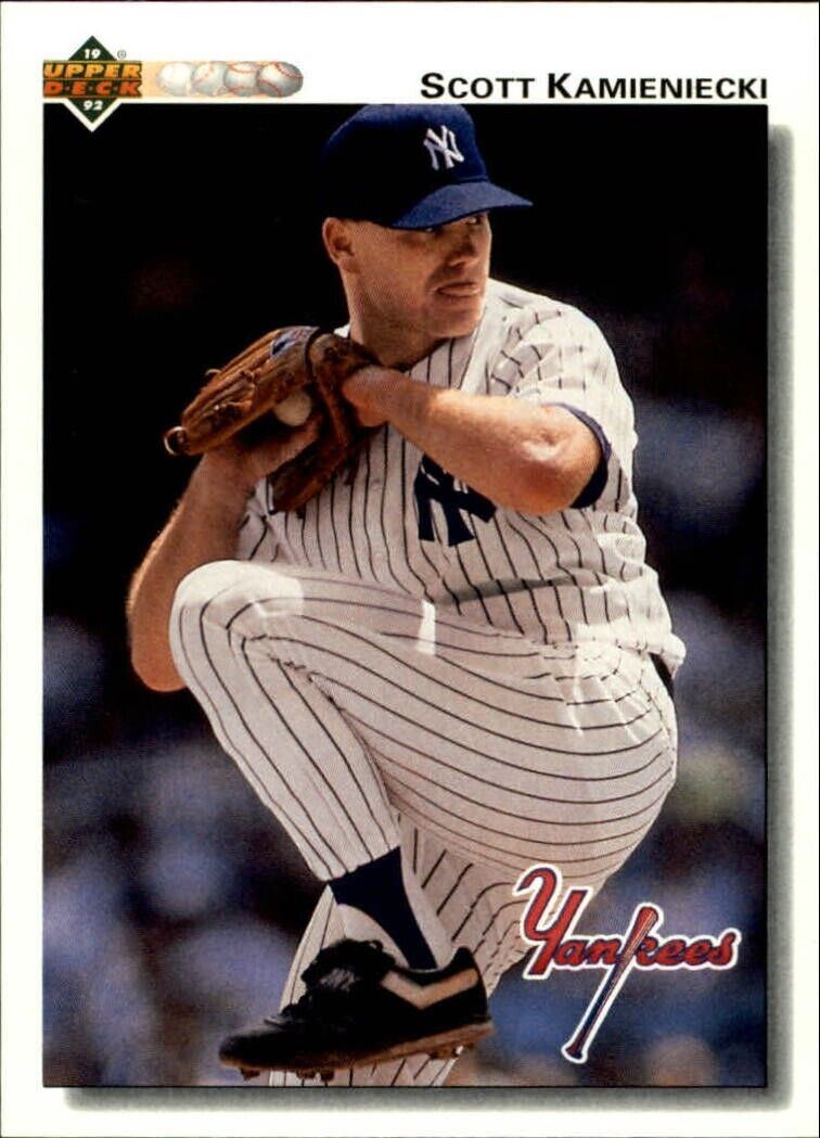 Scott Kamieniecki 1992 Upper Deck MLB #46 Baseball Card New York Yankees