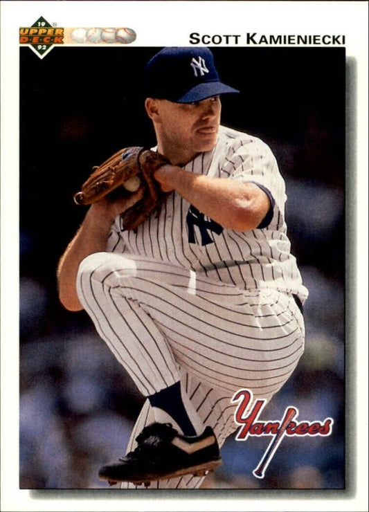 Scott Kamieniecki 1992 Upper Deck MLB #46 Baseball Card New York Yankees