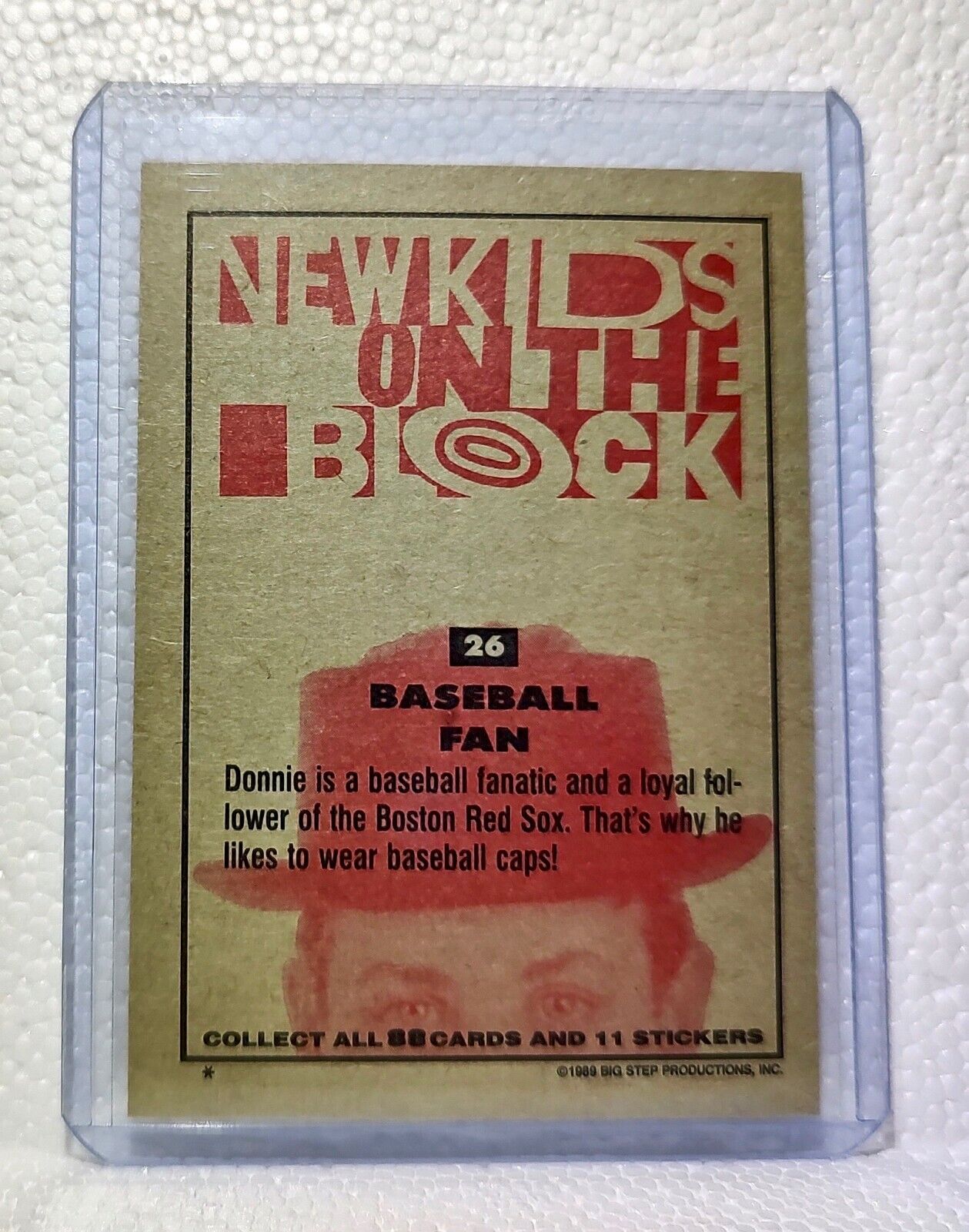 Baseball Fan 1989 New Kids on the Block #26 Trading Card