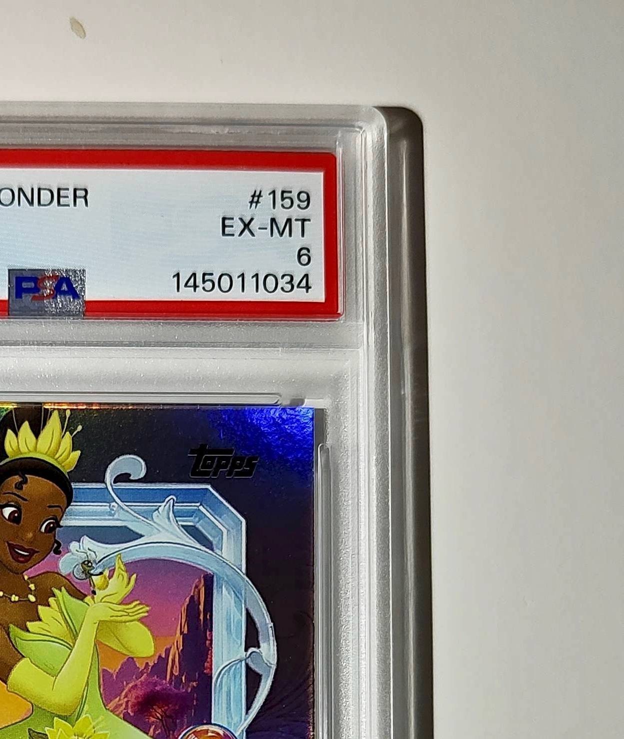 Tiana 2025 Topps Disney Cartoon Princess #159 Card PSA 6