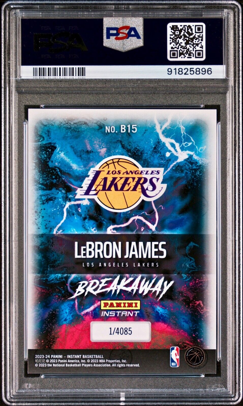 LeBron James 2023-24 Panini NBA Breakaway #15 Card 1 of 4085 PSA 10 Gem Mint