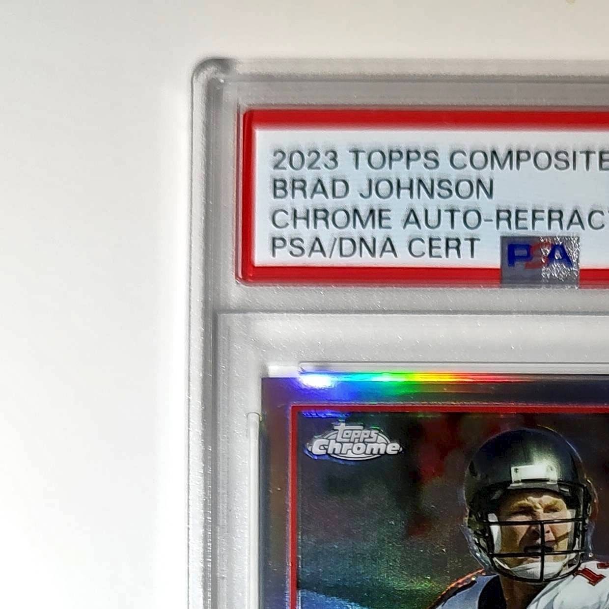Brad Johnson 2023 Topps Chrome Refractor #TCA-BJO 066/299 PSA 10 Auto 10