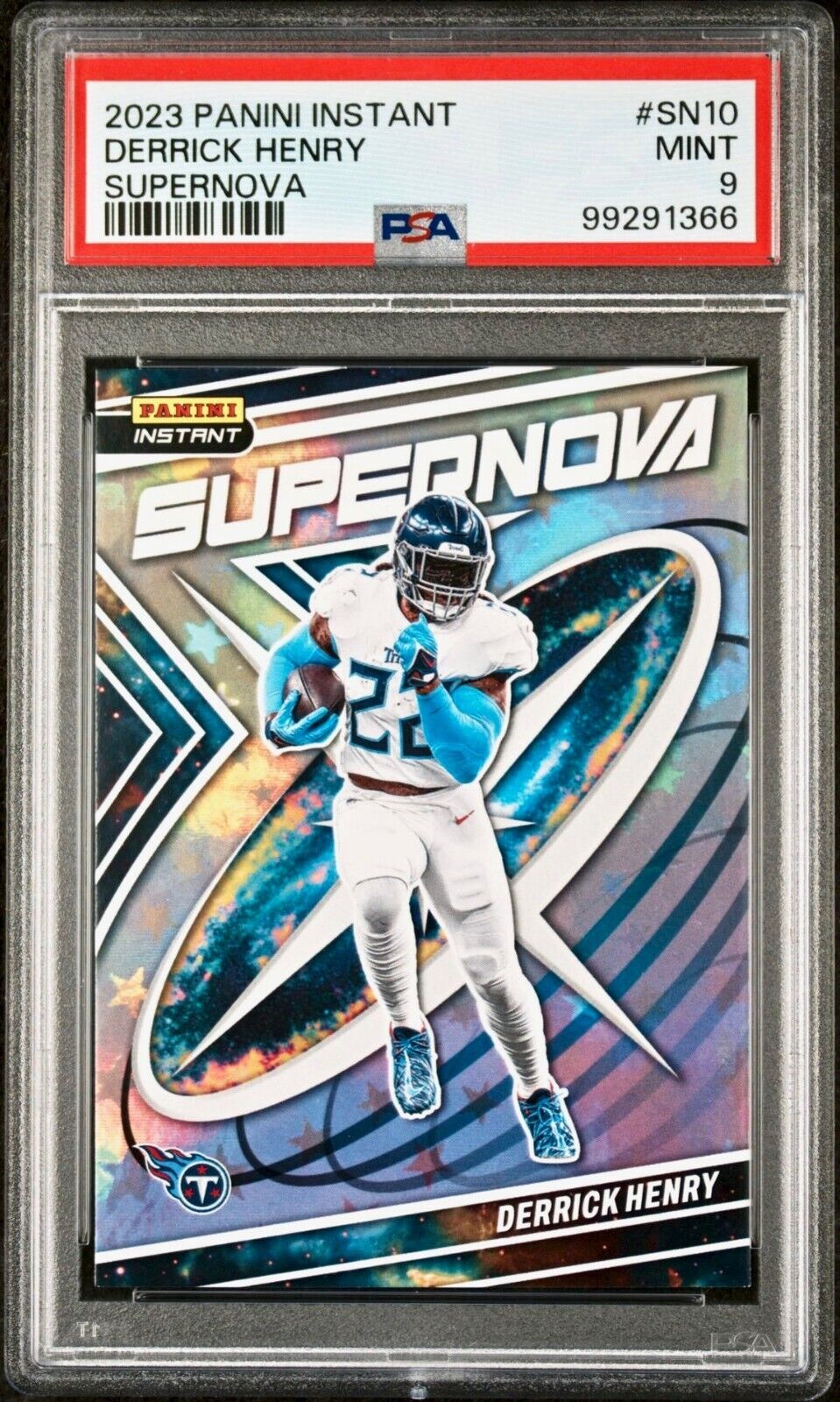 Derrick Henry 2023 Panini Supernova NFL #SN-10 Football Card PSA 9 Mint