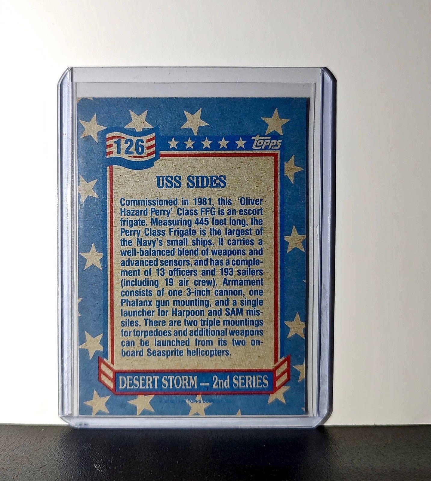 USS Sides 1991 Topps Desert Storm #126 Card
