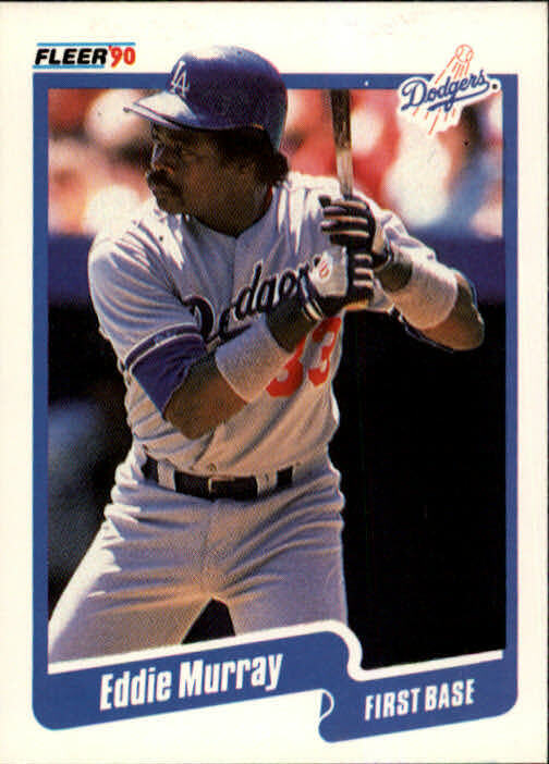 1990 Eddie Murray Fleer Baseball Card #404