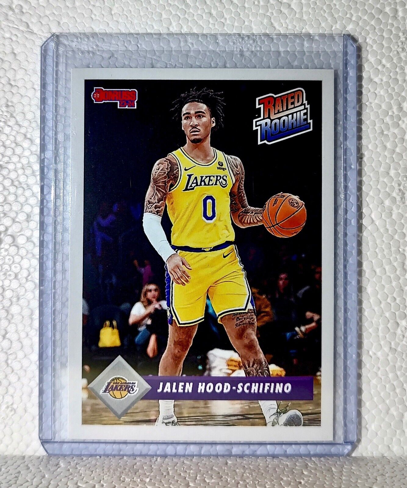 Jalen Hood-Schifino 2023-24 Panini NBA #33 Rated Rookie Retro Card Lakers 1/715