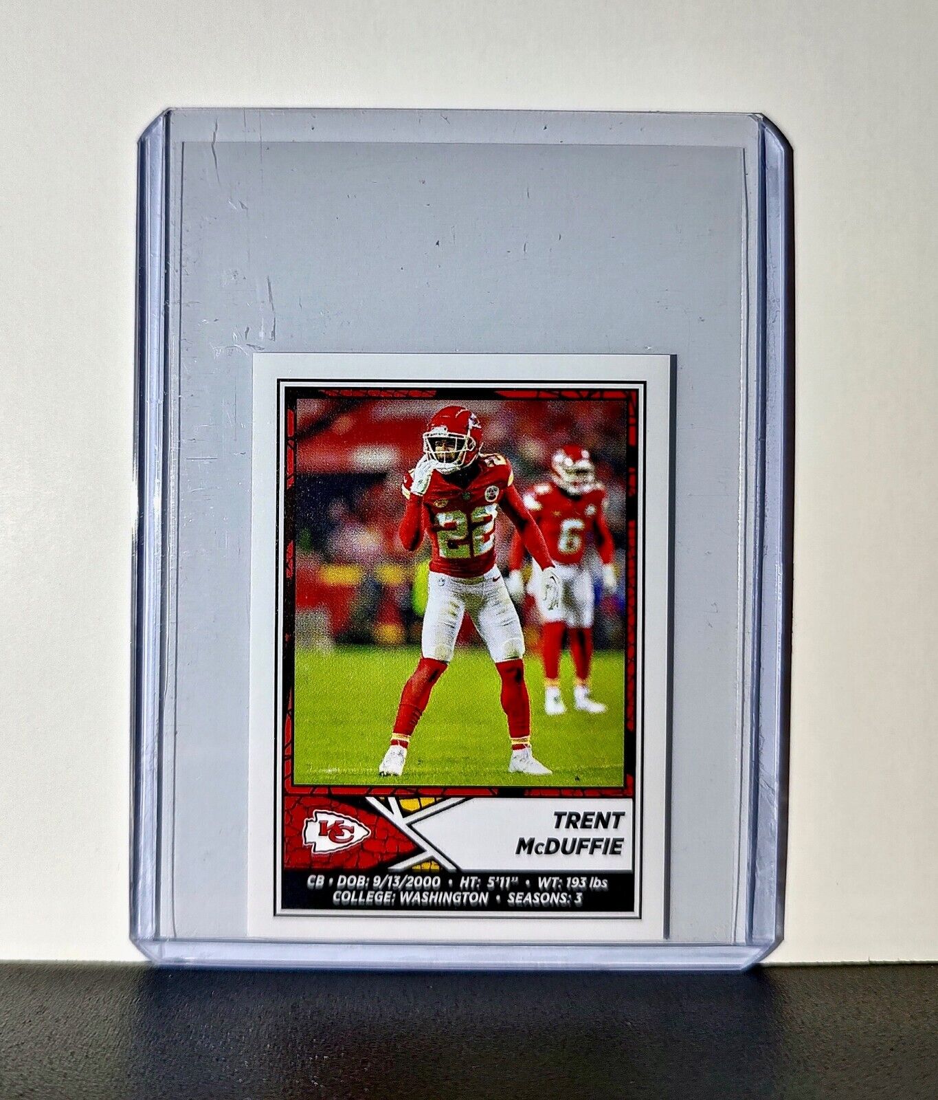 Trent McDuffie 2024 Panini NFL Sticker #261 Kansas City Chiefs