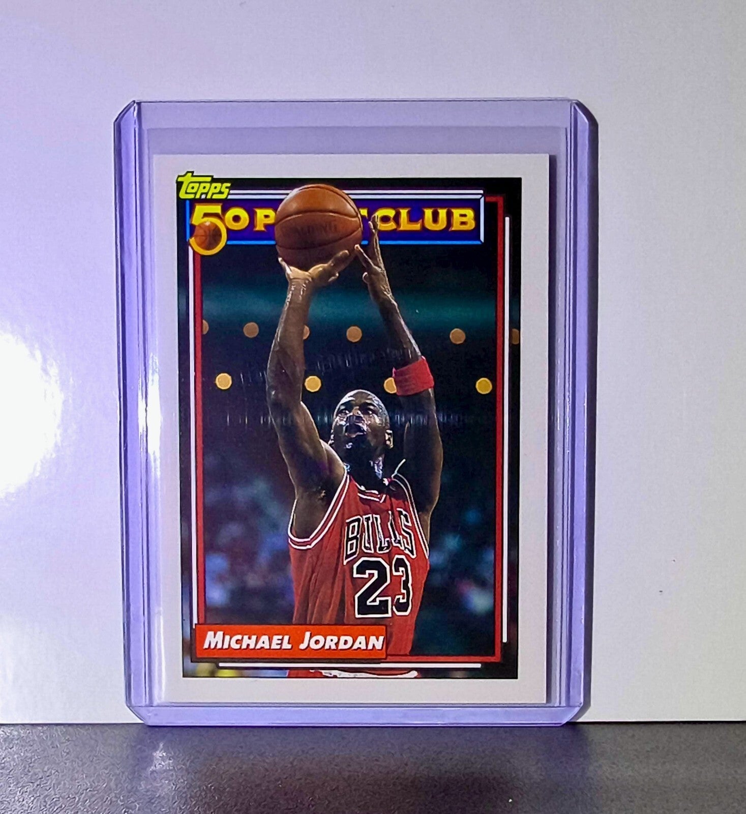 Michael Jordan 1992-93 Topps 50 Point Club #205 Basketball Card Chicago Bulls