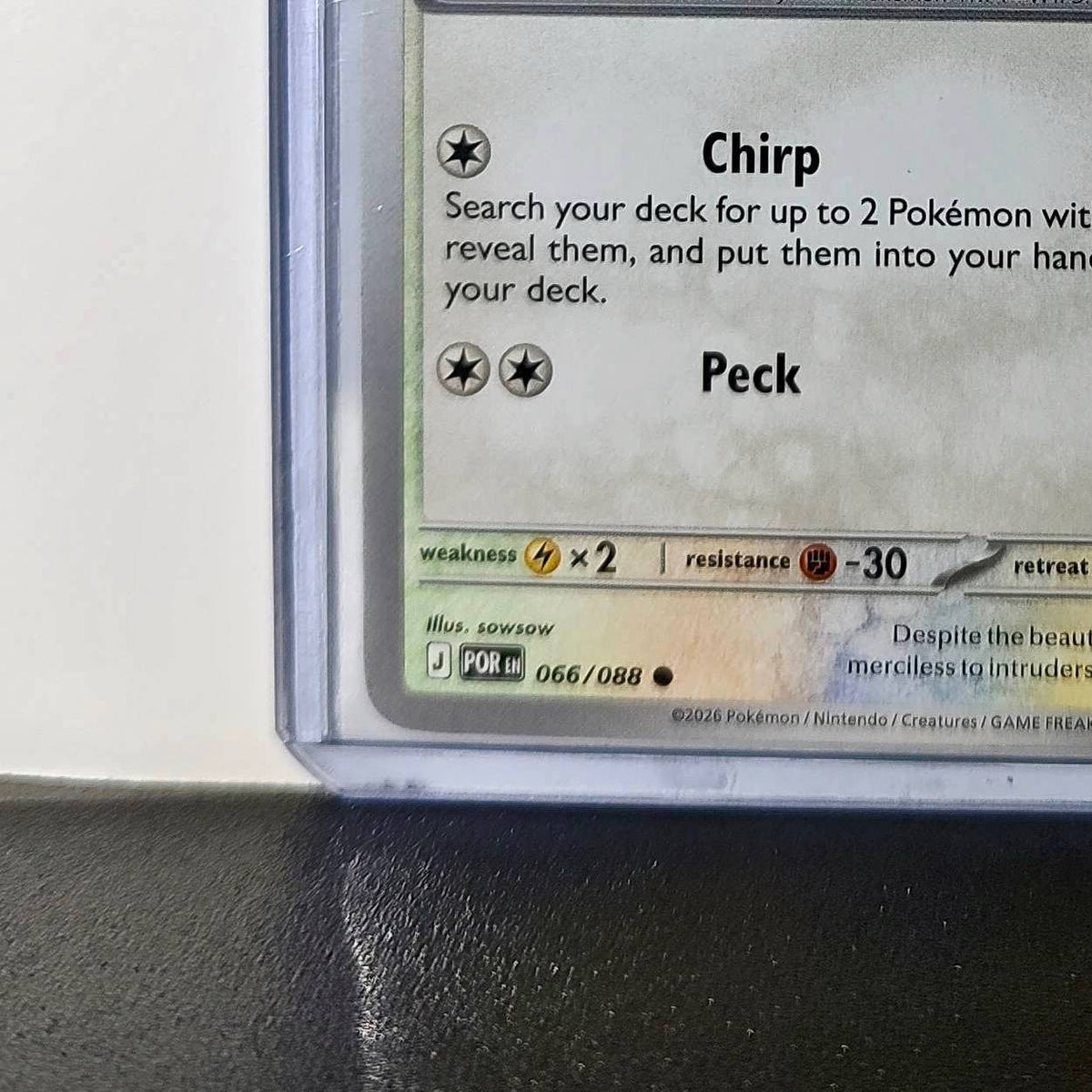 Pokemon Fletchling HP60 Basic Colorless 66/088 2025 Perfect Order Mega Evolution