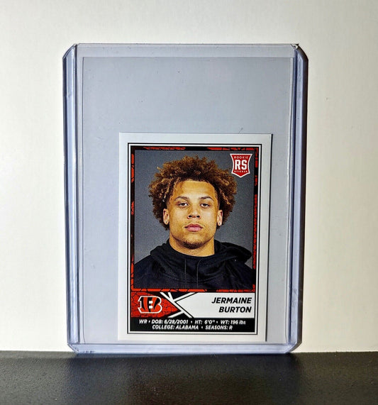 Jermaine Burton 2024 Panini NFL Sticker #129 Rookie Cincinnati Bengals