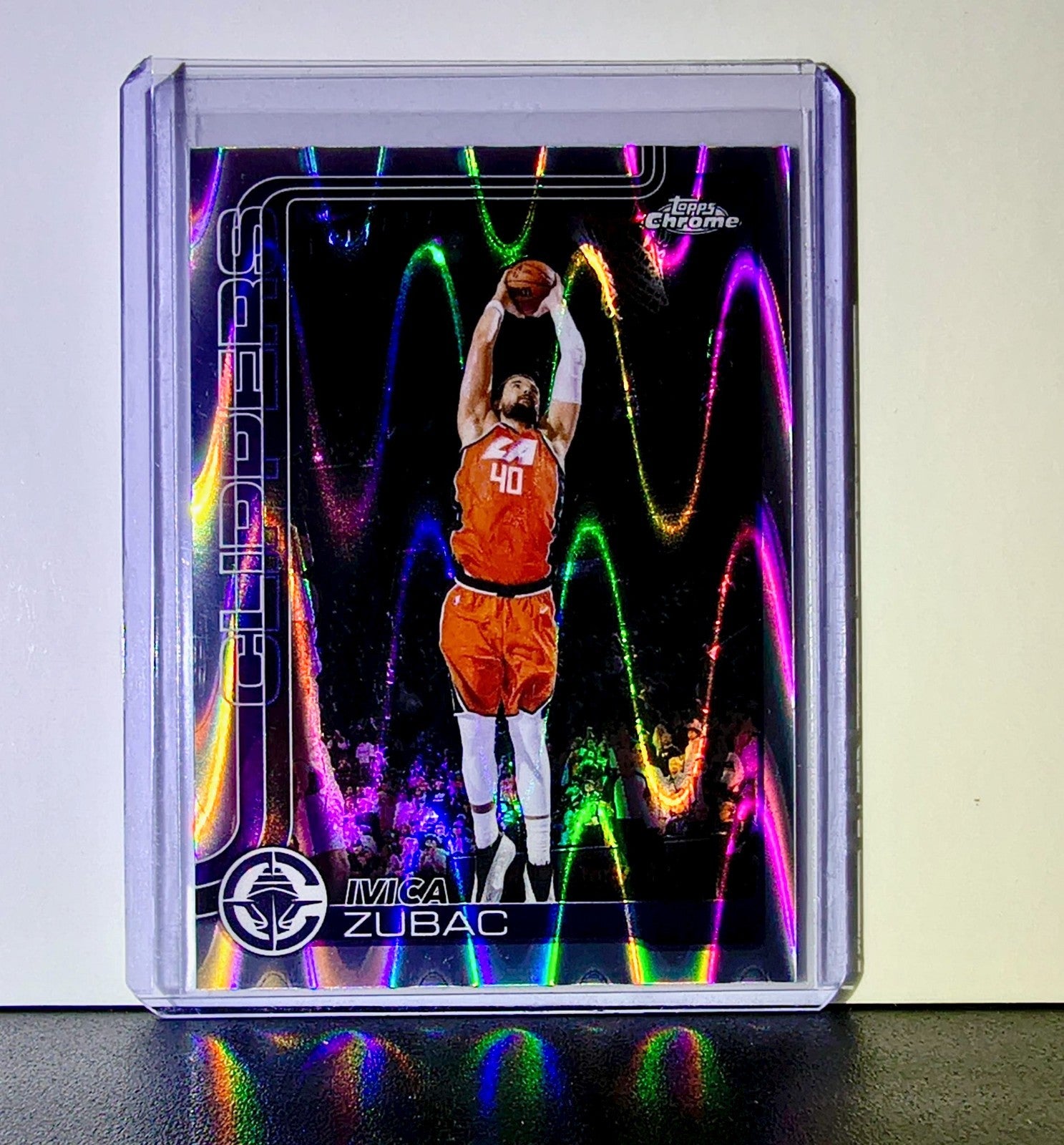 Ivica Zubac 2025-26 NBA Topps Chrome Update RayWave Refractor #37 Card