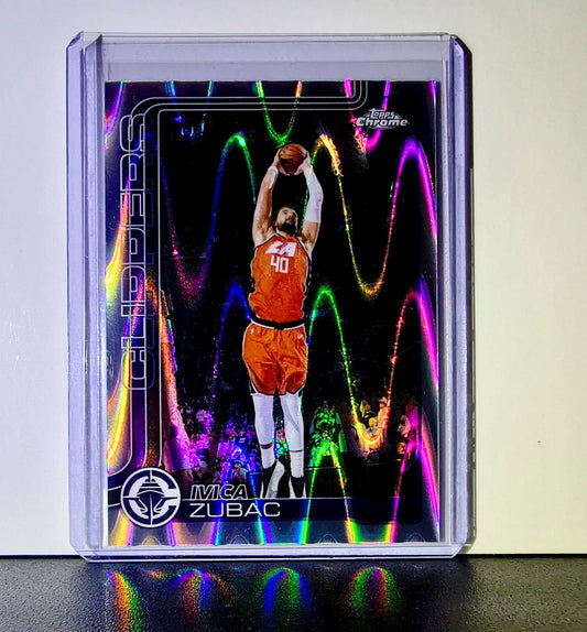 Ivica Zubac 2025-26 NBA Topps Chrome Update RayWave Refractor #37 Card