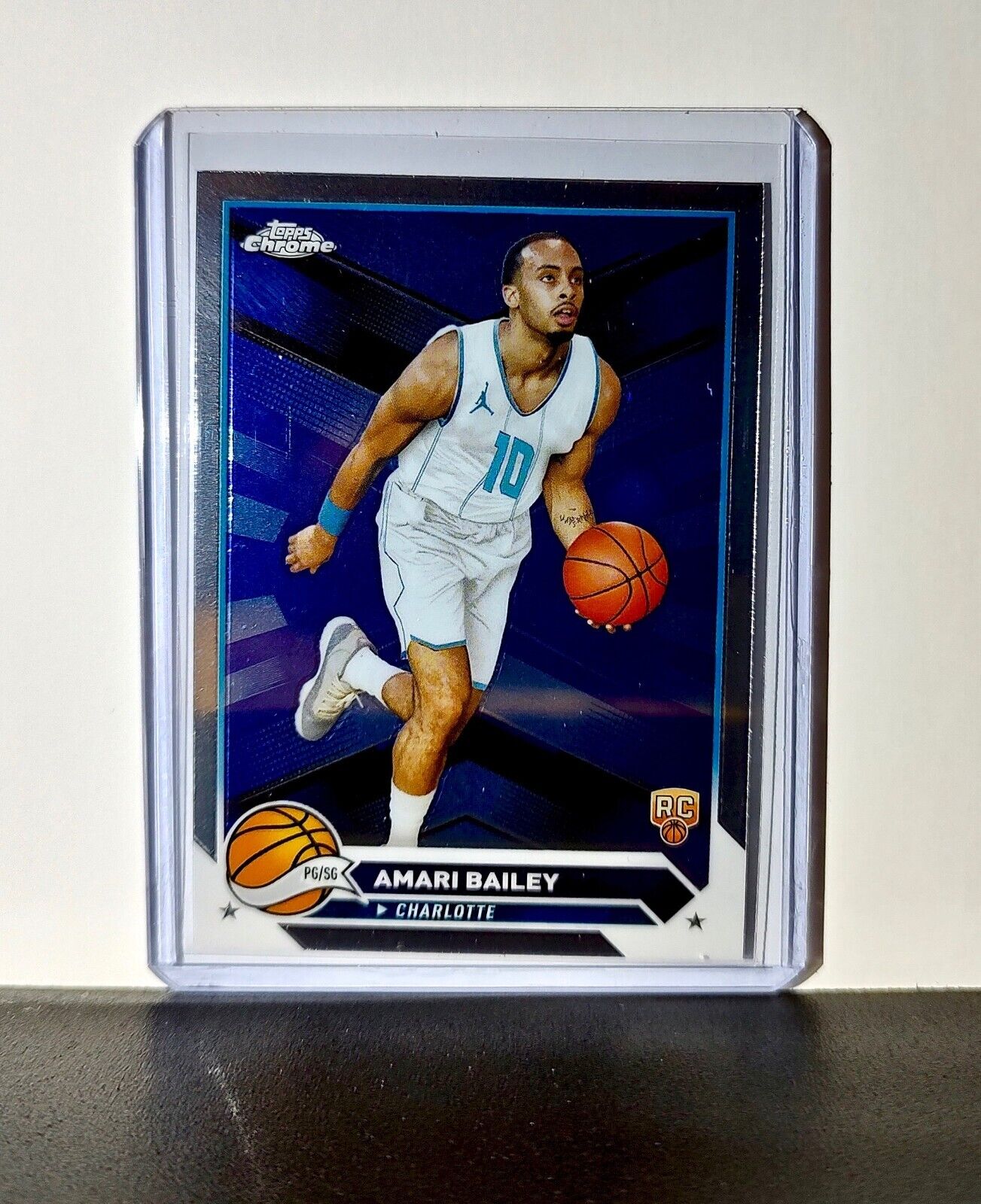 Amari Bailey 2023-24 Topps Chrome NBA #172 Rookie Card Charlotte Hornets