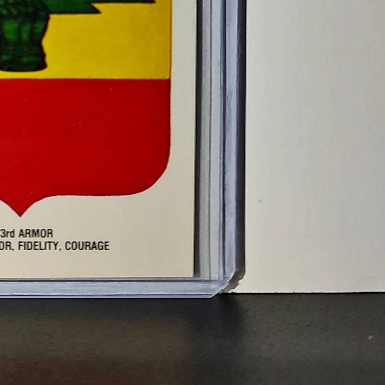 73 Armor Motto: Honor, Fidelity, Courage 1991 Topps Desert Storm #6 Sticker