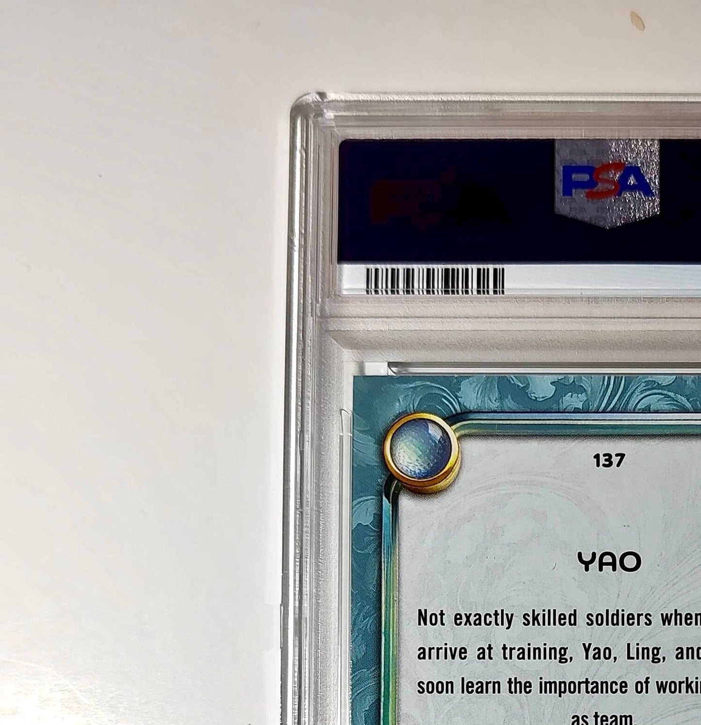 Yao 2025 Topps Disney Wonder #137 Diamond Card Mulan PSA 7