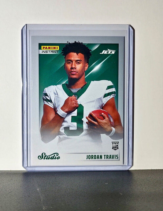 Jordan Travis 2024 Panini NFL Studio Rookies #16 Card New York Jets 1/1672