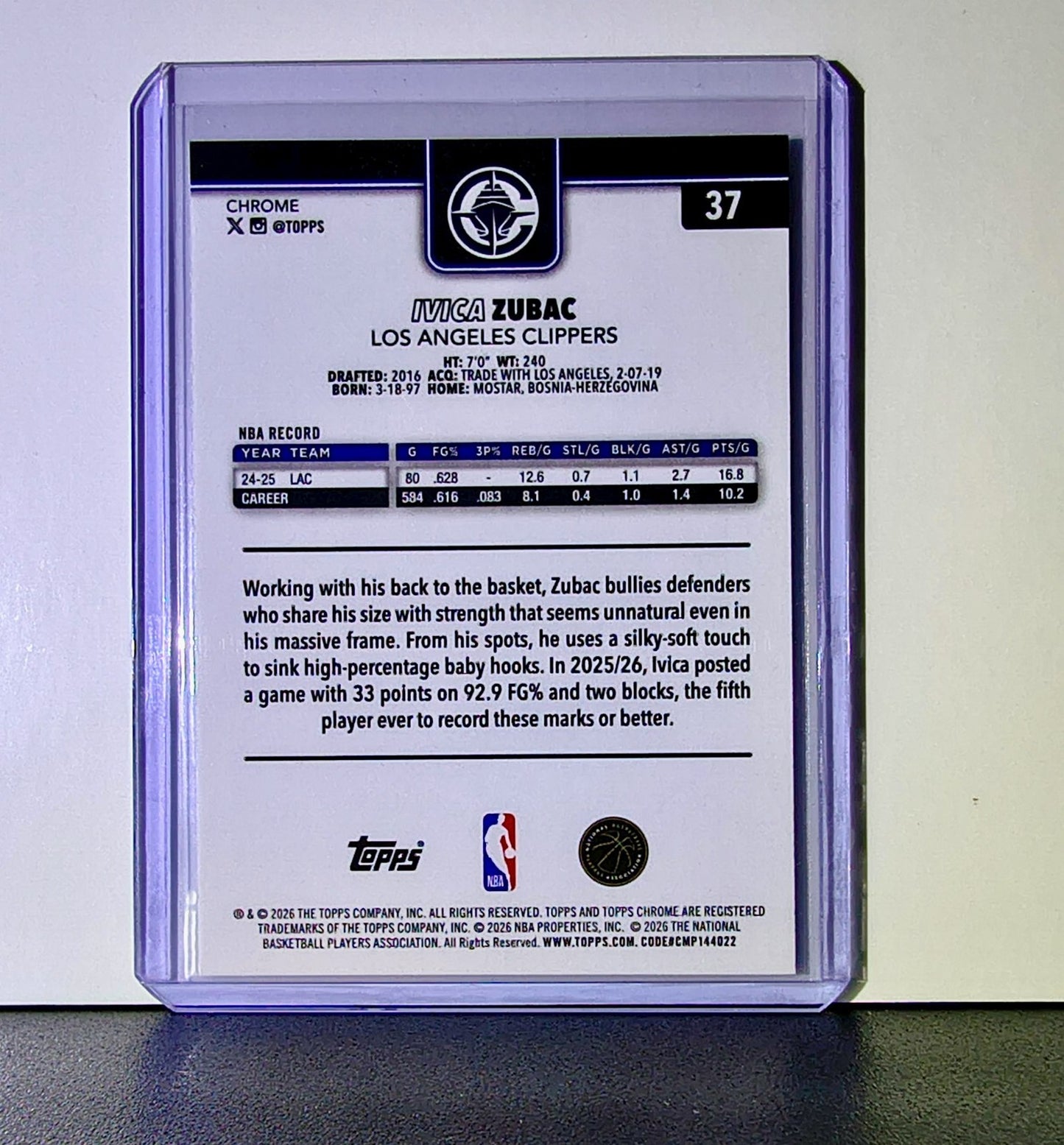 Jalen Duren 2025-26 NBA Topps Chrome Update #37 Basketball Card Detroit Pistons
