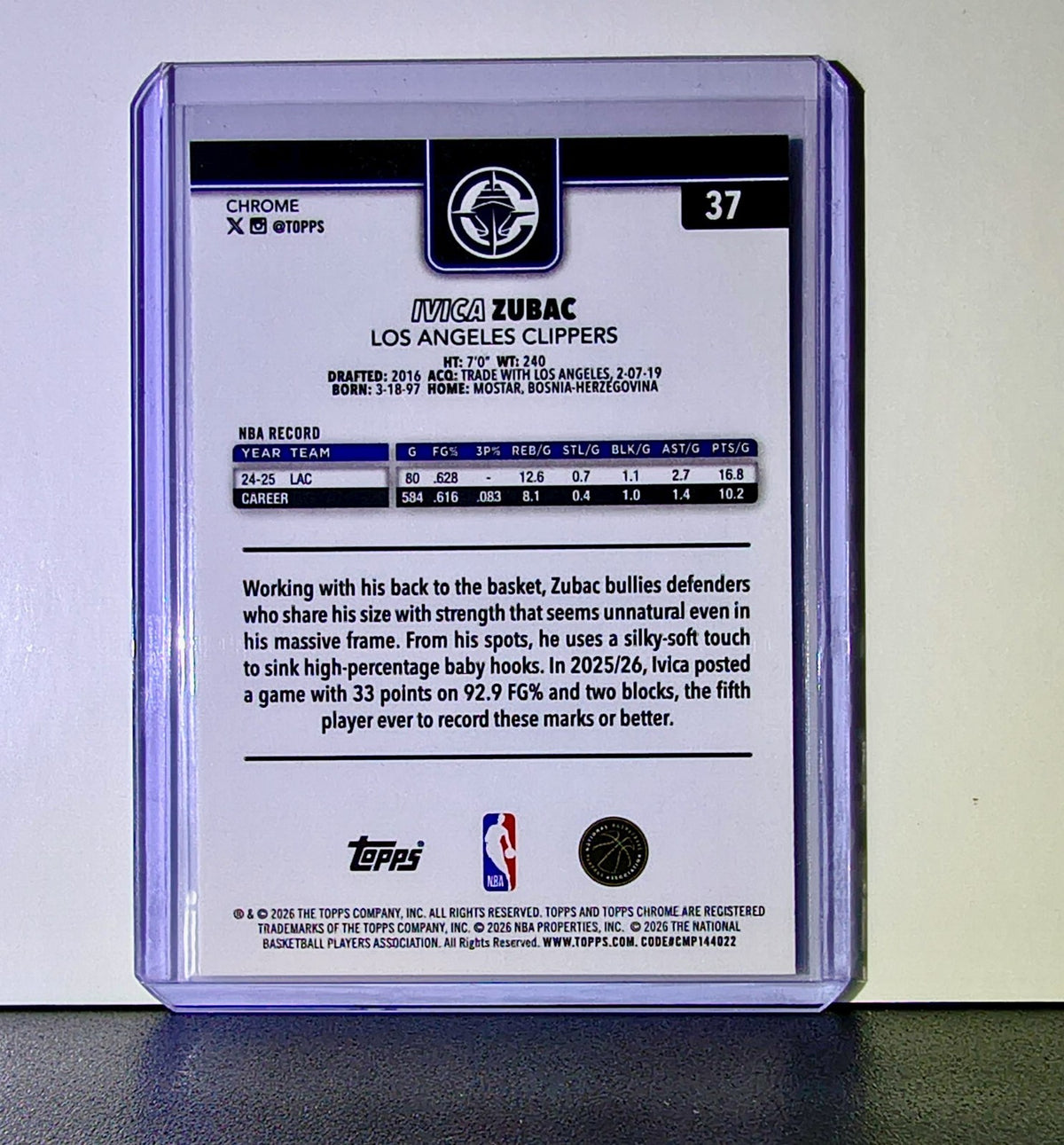 Jalen Duren 2025-26 NBA Topps Chrome Update #37 Basketball Card Detroit Pistons