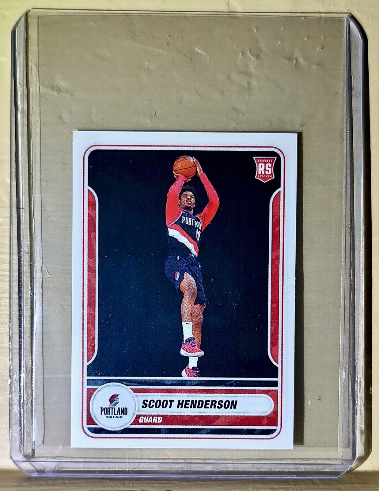 2023-24 Scoot Henderson Panini NBA Basketball #444 Sticker Trail Blazers