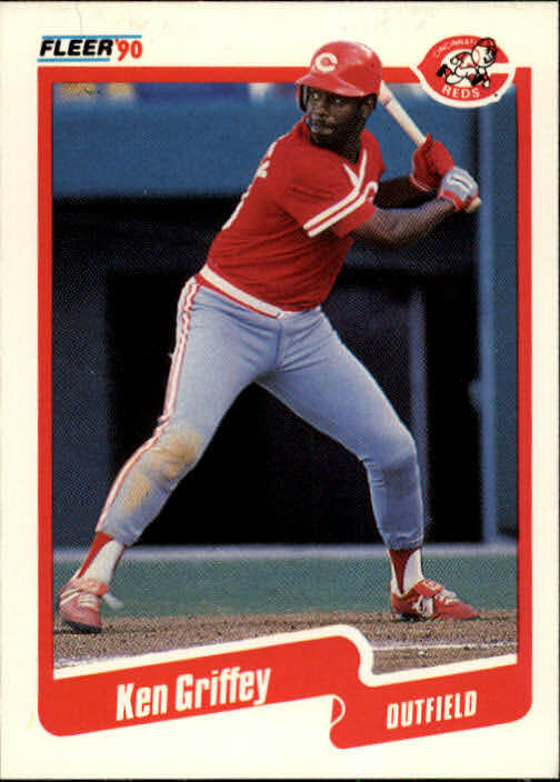 1990 Ken Griffey Fleer Baseball Card #420