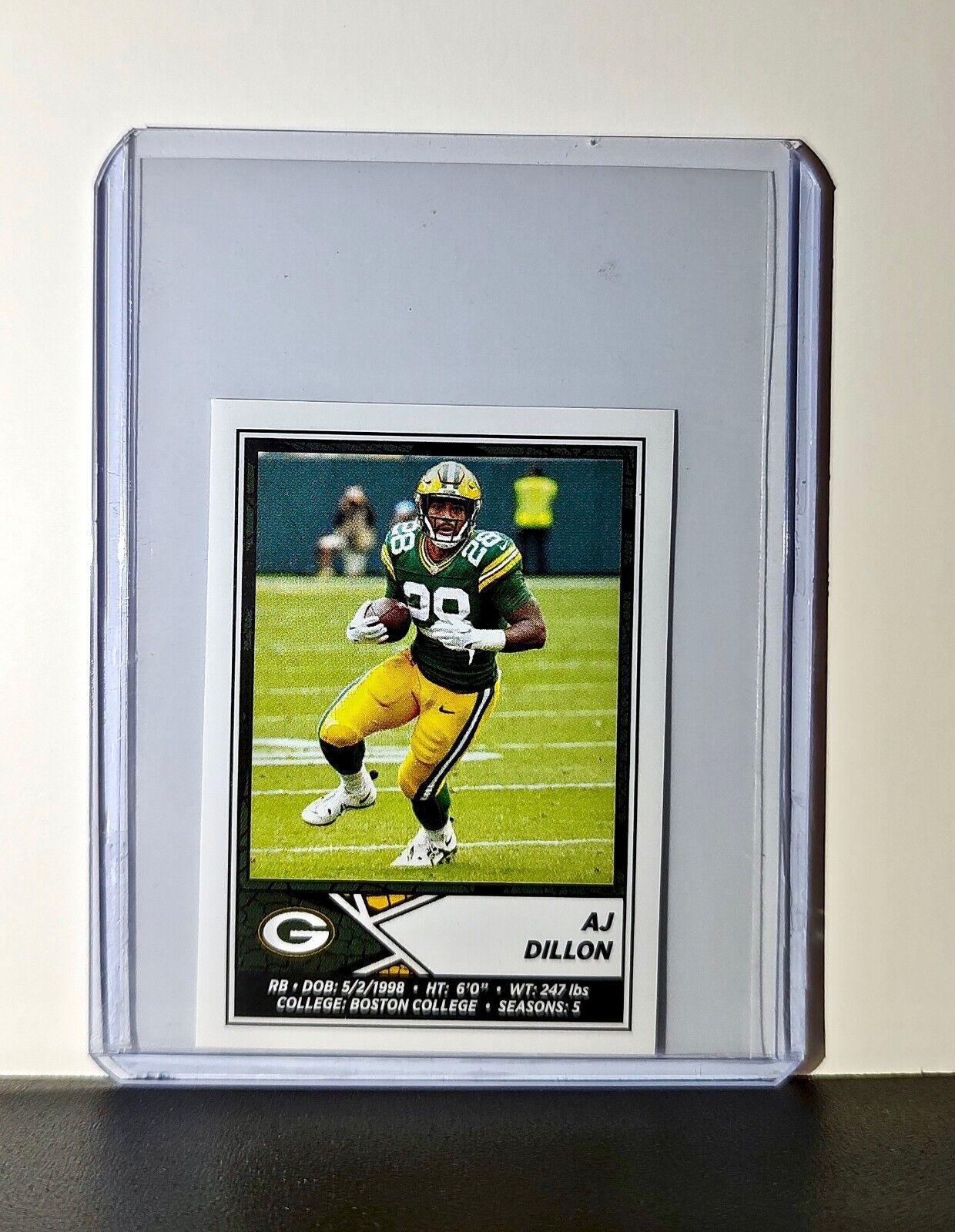 AJ Dillon 2024 Panini NFL Sticker #396 Green Bay Packers