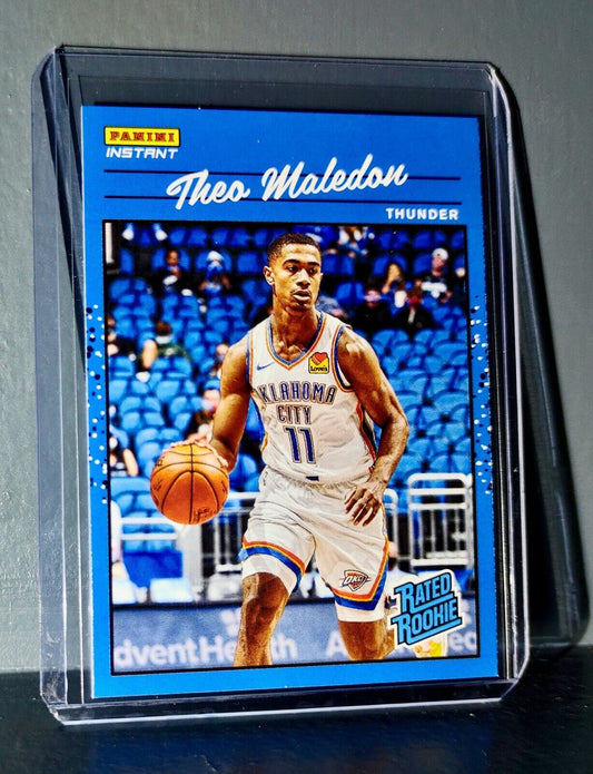 Theo Maledon 2020-2021 Panini NBA Instant #42 Rated Rookie Retro Card 1/3558